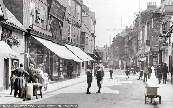 Photo of Newark On Trent, Shops In Stodman Street 1906