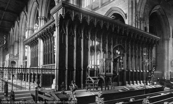 Photo of Newark On Trent, St Mary's Church, The Oak Screen 1890