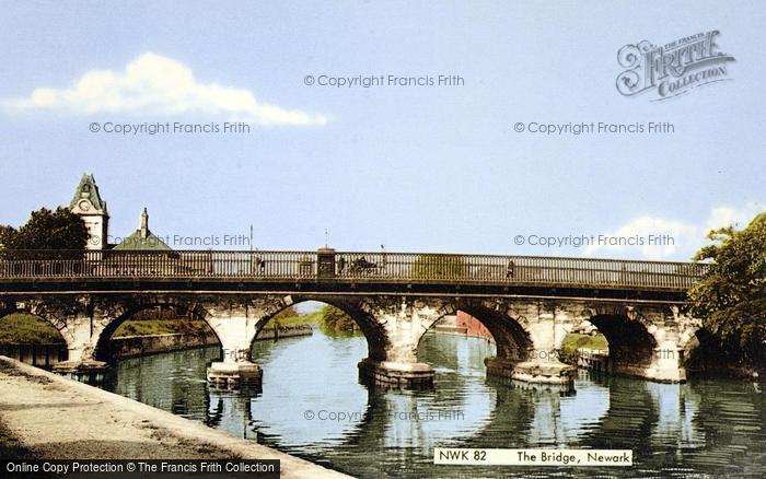Photo of Newark On Trent, The Bridge c.1965