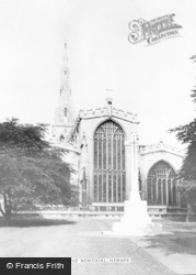 The Church And Memorial c.1965, Newark-on-Trent