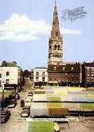 The Market Place And Church c.1965, Newark-on-Trent