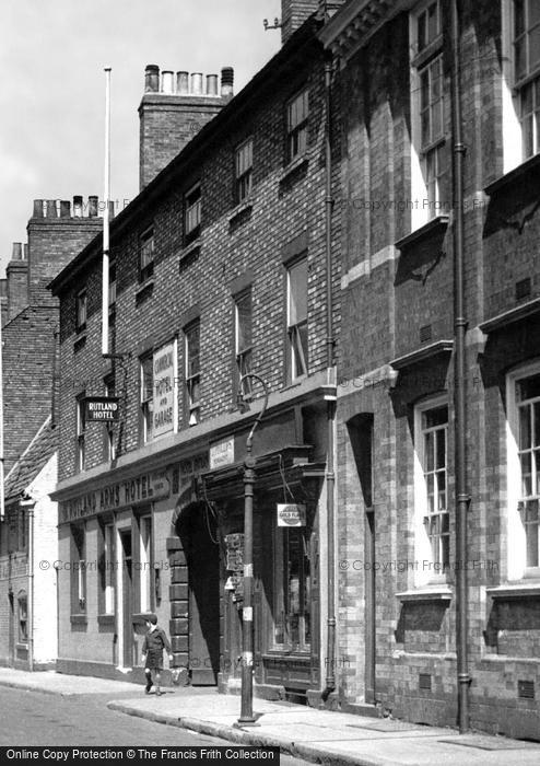 Photo of Newark On Trent, The Rutland Hotel, Barnby Gate c.1955