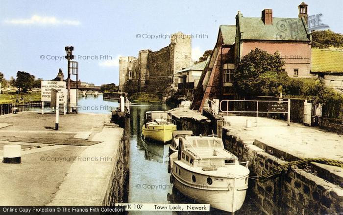 Photo of Newark On Trent, Town Lock c.1965