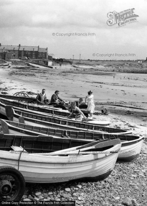Photo of Newbiggin By The Sea, Boats On The Beach c.1960