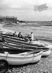 Boats On The Beach c.1960, Newbiggin-By-The-Sea