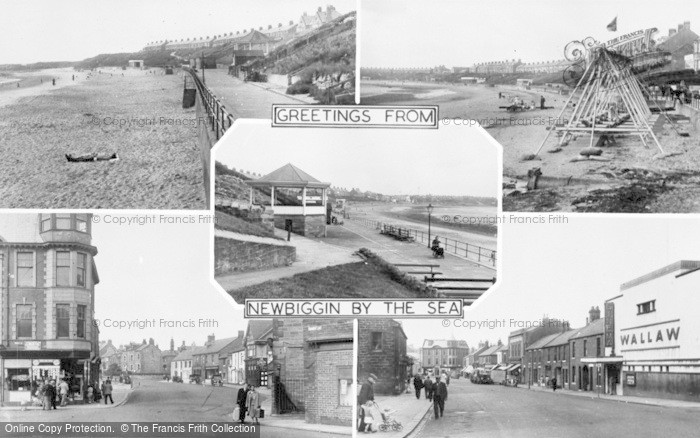 Photo of Newbiggin By The Sea, Composite c.1955