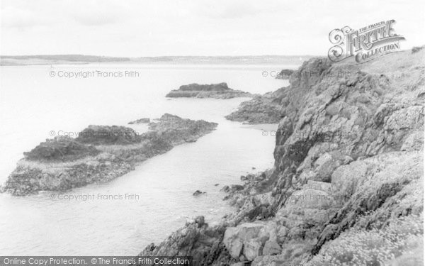 Photo of Newborough, Cliffs, Llanddwyn Island c.1960