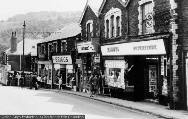 Photo of Newbridge, Shops Along High Street c.1965
