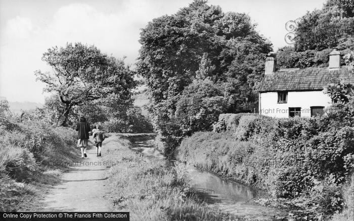 Photo of Newbridge, Towpath And Canal c.1955