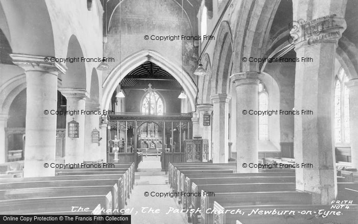 Photo of Newburn, Parish Church Chancel c.1955