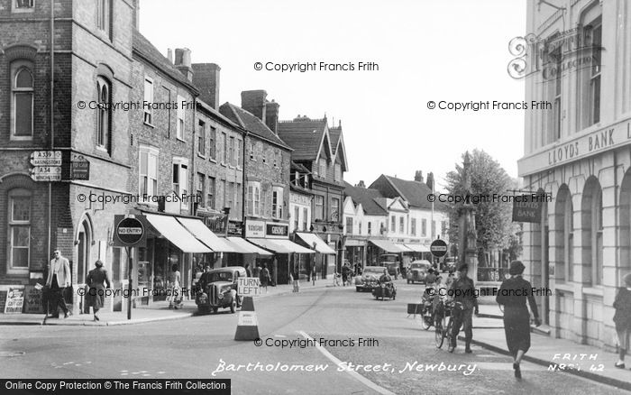 Photo of Newbury, Bartholomew Street c.1955