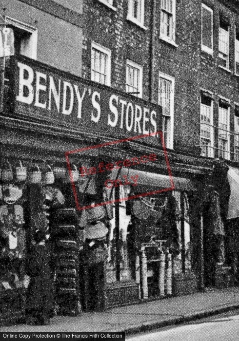 Photo of Newbury, Bendy's Store, Bartholomew Street c.1930