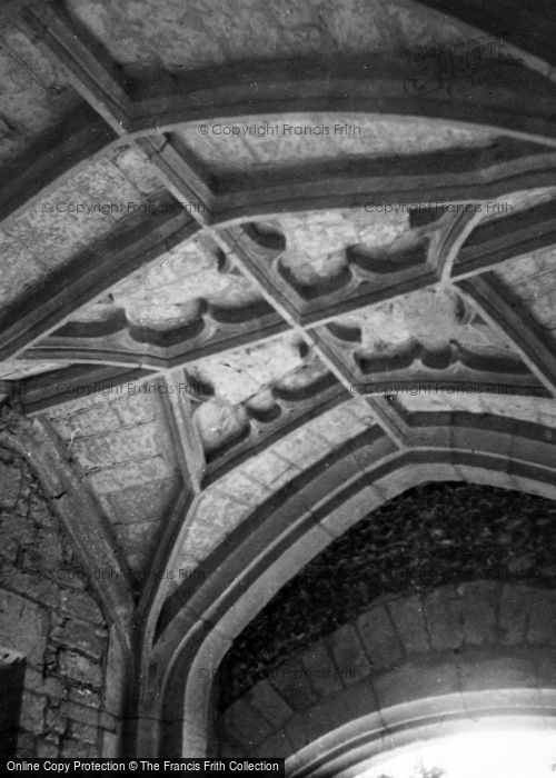 Photo of Newbury, Donnington Castle, The Ceiling c.1950