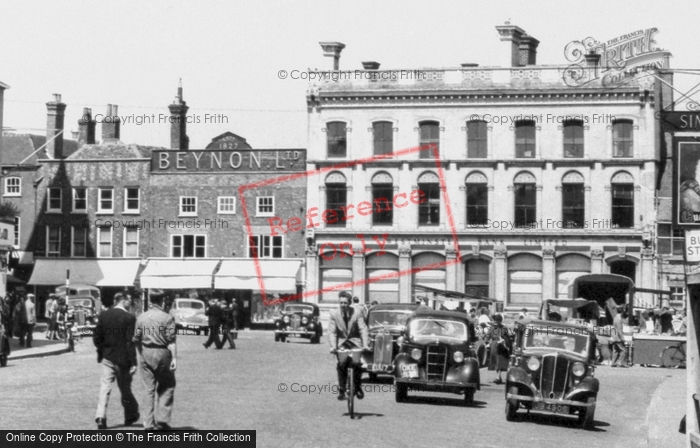 Photo of Newbury, Market Place 1952