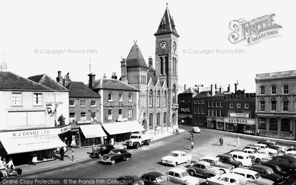 Photo of Newbury, Market Place c.1960