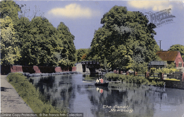 Photo of Newbury, The Canal c.1955