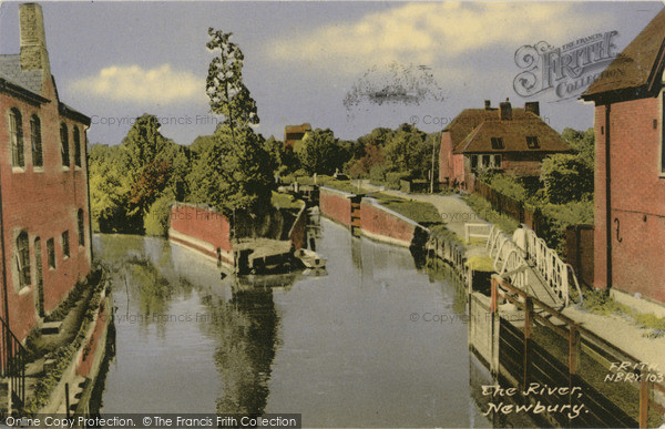 Photo of Newbury, The River Kennet And Canal From The Bridge c.1960