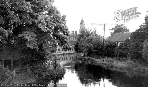 Photo of Newbury, View From Victoria Park Bridge c.1950