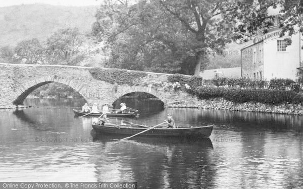 Photo of Newby Bridge, Boating On The Leven 1914