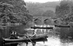 Boating On The River Leven  1914, Newby Bridge