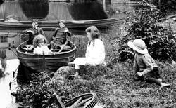 Children By The River 1914, Newby Bridge