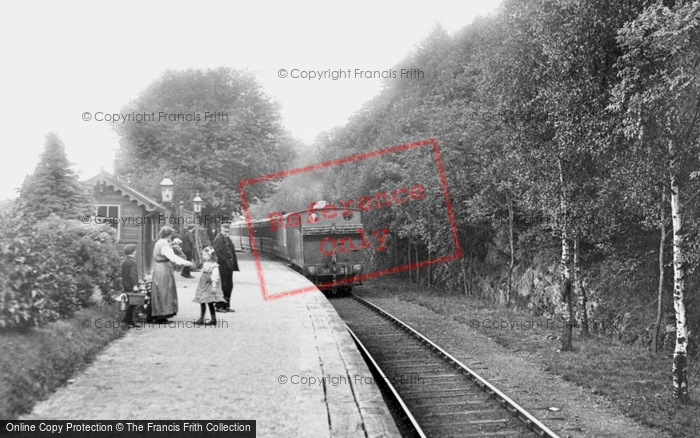 Photo of Newby Bridge, Railway Station Platform 1914