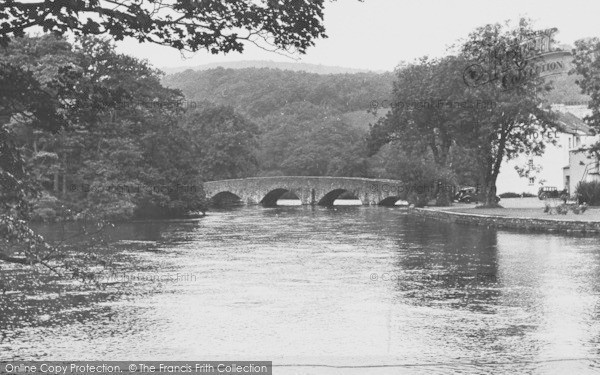 Photo of Newby Bridge, The Bridge And  River c.1950