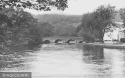 The Bridge And  River c.1950, Newby Bridge