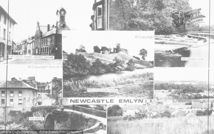 Photo of Newcastle Emlyn, Composite c.1955
