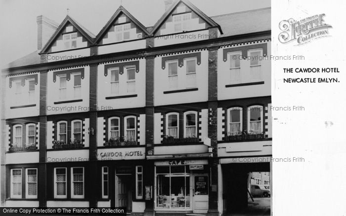 Photo of Newcastle Emlyn, The Cawdor Hotel c.1955