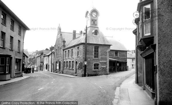 Photo of Newcastle Emlyn, The Clock Tower And Market Square c.1960