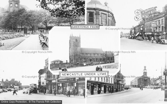 Photo of Newcastle Under Lyme, Composite c.1965