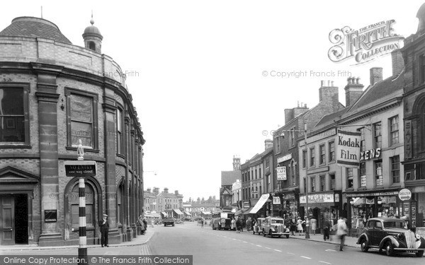 Photo of Newcastle Under Lyme, High Street c.1951