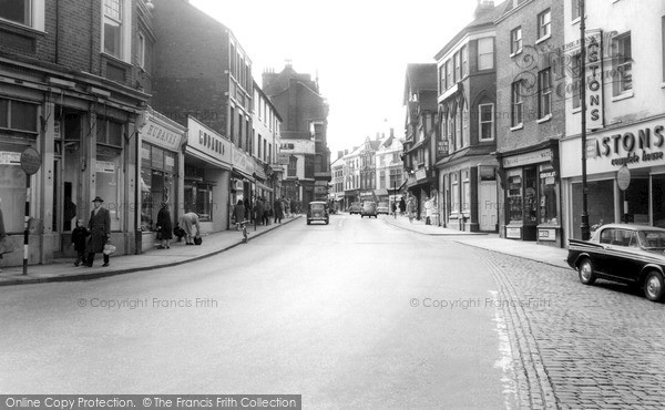 Photo of Newcastle Under Lyme, High Street c.1965