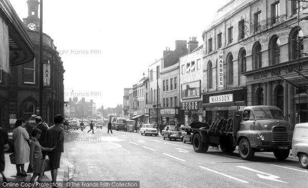 Photo of Newcastle Under Lyme, High Street c.1965