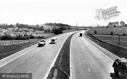 Newcastle Under Lyme, The M6 Motorway c.1965, Newcastle-Under-Lyme