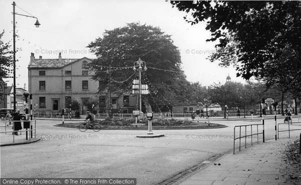 Photo of Newcastle Under Lyme, The Roundabout c.1950