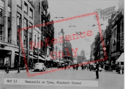 Blackett Street c.1955, Newcastle Upon Tyne