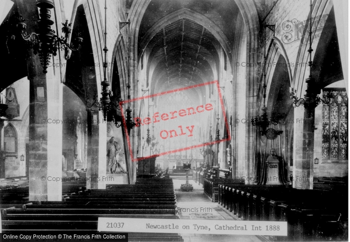 Photo of Newcastle Upon Tyne, Cathedral Interior 1888