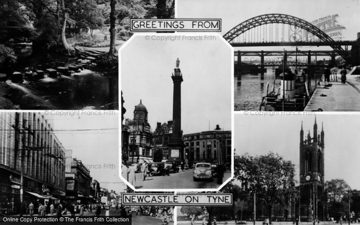 Photo of Newcastle Upon Tyne, Composite c.1955