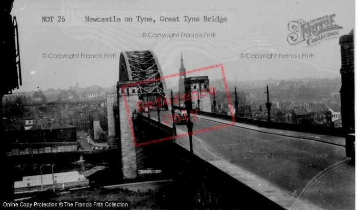 Photo of Newcastle Upon Tyne, Great Tyne Bridge c.1955