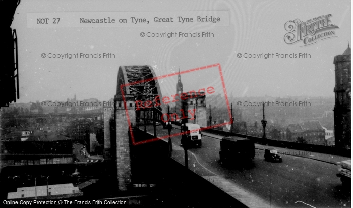 Photo of Newcastle Upon Tyne, Great Tyne Bridge c.1955