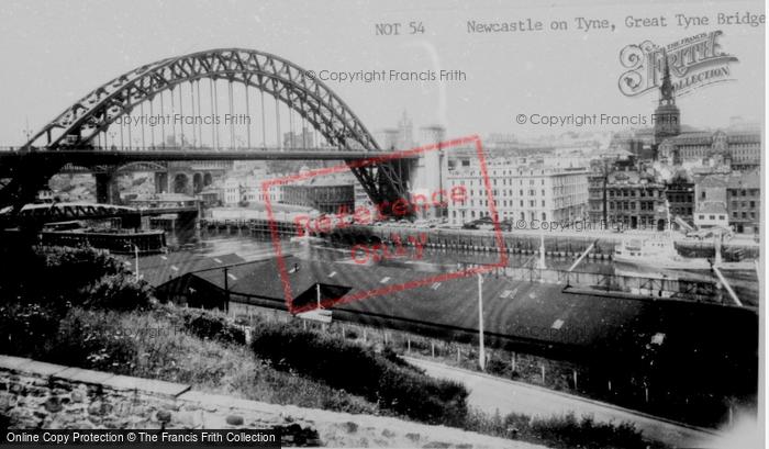 Photo of Newcastle Upon Tyne, Great Tyne Bridge c.1960