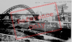 Great Tyne Bridge c.1960, Newcastle Upon Tyne