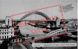Great Tyne Bridge c.1960, Newcastle Upon Tyne
