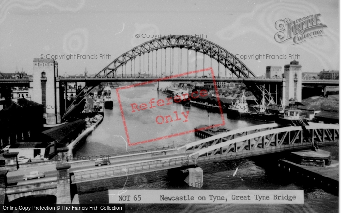 Photo of Newcastle Upon Tyne, Great Tyne Bridge c.1960