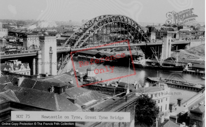Photo of Newcastle Upon Tyne, Great Tyne Bridge c.1960