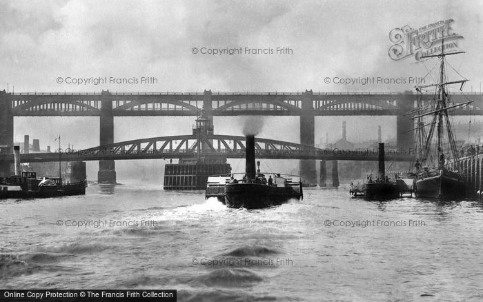 Photo of Newcastle Upon Tyne, High Level And Swing Bridge 1890