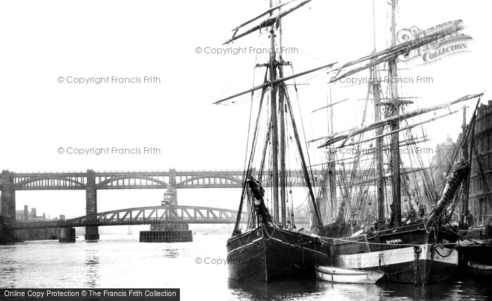 Photo of Newcastle Upon Tyne, High Level And Swing Bridge 1890