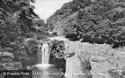 Jesmond Dene Waterfall c.1955, Newcastle Upon Tyne